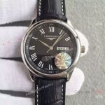 Replica Swiss Longines Master Collection Watch L636.5 SS Roman Numeral Leather Strap